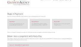 
							         Make a GAINSCO Auto Insurance Payment | GAINSCO Agency								  
							    