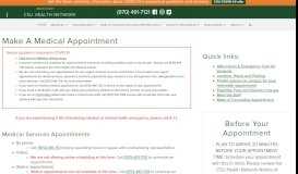 
							         Make A Medical Appointment | Health Network - CSU Health Network								  
							    