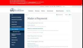 
							         Make a Payment | City of Evanston								  
							    