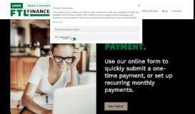 
							         Make a Payment - FTL Finance								  
							    