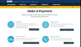 
							         Make A Payment | MCMC Auto								  
							    
