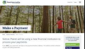 
							         Make a Payment | Planet Home Lending								  
							    