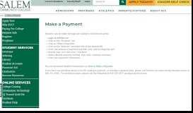 
							         Make a Payment | Salem Community College								  
							    