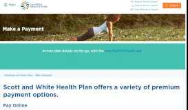 
							         Make a Payment - Scott and White Health Plan								  
							    