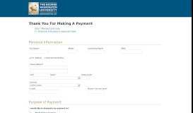 
							         Make a Payment - The George Washington University								  
							    