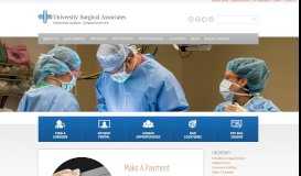 
							         Make a Payment | University Surgical								  
							    