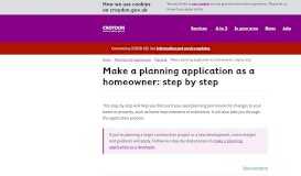 
							         Make an application - London Borough of Croydon - Croydon Council								  
							    