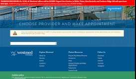 
							         Make an Appointment | Find a Provider - Westmed Medical Group								  
							    