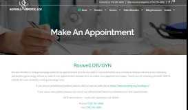 
							         Make an Appointment - Roswell OB/GYN								  
							    