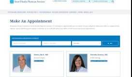 
							         Make an Appointment - Tenet Florida Physician Services								  
							    