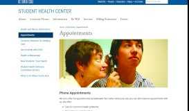 
							         Make an Appointment - UCSC Student Health Center - UC Santa Cruz								  
							    