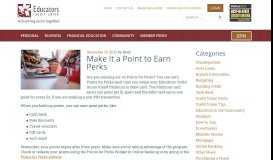 
							         Make It a Point to Earn Perks - Educators Credit Union								  
							    