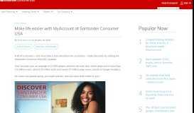
							         Make life easier with MyAccount at Santander Consumer USA ...								  
							    
