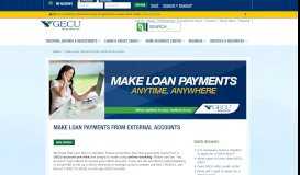 
							         Make Loan Payments from External Accounts - GECU								  
							    