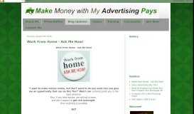 
							         Make money with My Advertising Pays.com								  
							    