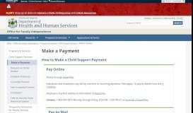 
							         Make Payments | Office for Family Independence - DSER | Maine DHHS								  
							    