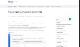 
							         Make superannuation payments - MYOB AccountRight - MYOB Help ...								  
							    