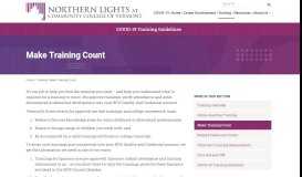 
							         Make Training Count - Northern Lights at CCV								  
							    