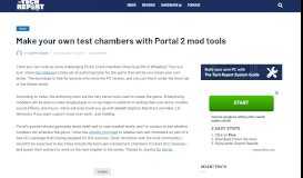 
							         Make your own test chambers with Portal 2 mod tools - The Tech Report								  
							    