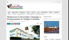 
							         Makerere University: Change a Programme or Subject Online – The ...								  
							    