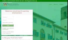
							         Makerere University E-Learning Environment								  
							    