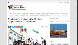 
							         Makerere University Online Application Guidelines – The Campus Times								  
							    