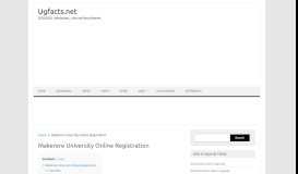 
							         Makerere University Online Registration - Ugfacts.net								  
							    