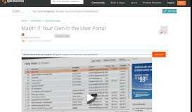 
							         Makin' IT Your Own in the User Portal - Spiceworks Apps ...								  
							    