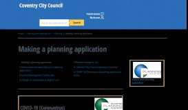 
							         Making a planning application - Coventry City Council								  
							    