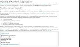 
							         Making a Planning Application - Moray Council								  
							    