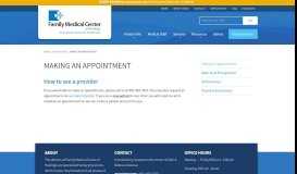 
							         Making an Appointment - Family Medical Center of Hastings								  
							    