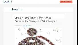 
							         Making Integration Easy: Q&A With Boomi Community Champion ...								  
							    