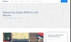 
							         Making Tax Digital (MTD) for VAT Returns - Brightpearl Blog								  
							    