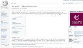 
							         Malabar Gold and Diamonds - Wikipedia								  
							    