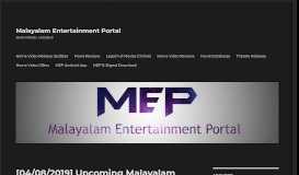 
							         Malayalam Entertainment Portal – Movie Updates…Unlimited								  
							    