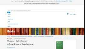 
							         Malaysia's Digital Economy - World Bank eLibrary - World Bank Group								  
							    