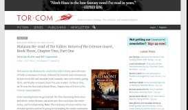 
							         Malazan Re-read of the Fallen: Return of the Crimson Guard, Book ...								  
							    