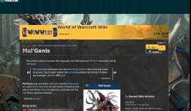 
							         Mal'Ganis | WoWWiki | FANDOM powered by Wikia								  
							    