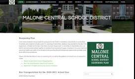 
							         Malone Central School District								  
							    