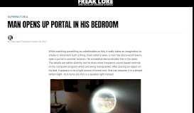 
							         Man opens up portal in his bedroom | Freak Lore								  
							    