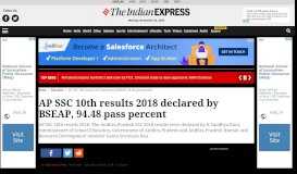 
							         Manabadi AP SSC 10th Results 2019 declared at www.bseap.gov.in ...								  
							    