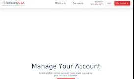 
							         Manage Account | LendingUSA								  
							    