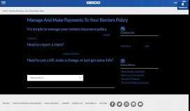 
							         Manage And Make Payments To Your Renters Policy | GEICO								  
							    
