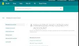 
							         Manage and use your My EE account | Help | EE								  
							    