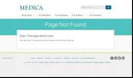 
							         Manage Benefits Online for Employers - Medica								  
							    