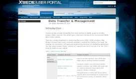 
							         Manage Data - XSEDE User Portal								  
							    