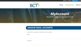 
							         Manage Email | BCT								  
							    