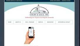 
							         Manage My Account - Colby & Gale, Inc.								  
							    