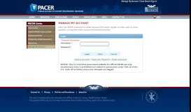 
							         Manage My Account - Login - Pacer								  
							    