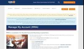 
							         Manage My Account (MMA) - CPS Energy								  
							    